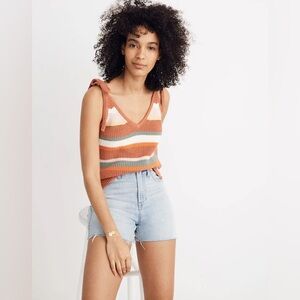 Madewell Striped Garfield Knit Tank Top